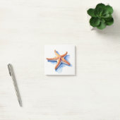 Starfish und Blaue Silhouette Post-it Klebezettel (Büro)