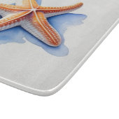 Starfish und Blaue Silhouette Schneidebrett (Ecke)