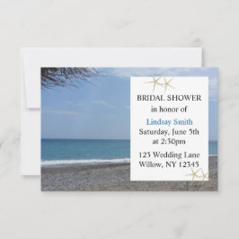 Starfish und Brautparty im Ozean Einladung