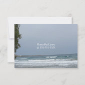 Starfish und Brautparty im Ozean Einladung (Rückseite)