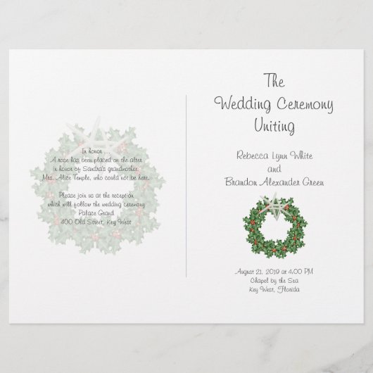 Starfish und das Holly Tropical Christmas Program (Vorderseite)