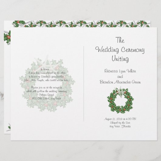 Starfish und das Holly Tropical Christmas Program (Vorne/Hinten)