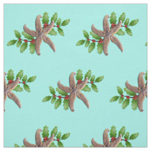Starfish und das Weihnachtsseafoam von Holend Patt Stoff