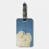 Starfish und ein blauer Ozean Gepäckanhänger (Rückseite vertikal)