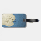 Starfish und ein blauer Ozean Gepäckanhänger (Rückseite horizontal)