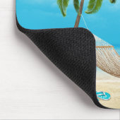 Starfish und Hammock am Tropical Beach Mousepad (Ecke)