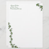 Starfish und Holly Tropical Weihnachtsgeschichten Briefkopf (Vorne/Hinten)