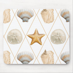 Starfish und Muscheln an der Küste Mousepad