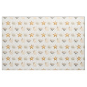 Starfish und Muscheln an der Küste Stoff (Fat Quarter (45,7 x 55,9 cm))