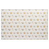 Starfish und Muscheln an der Küste Stoff (Fat Quarter (45,7 x 55,9 cm))