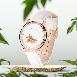 Starfish und Muscheln eWatch Armbanduhr