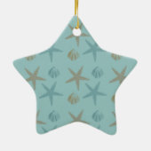 Starfish und Muscheln Keramik Ornament (Hinten)
