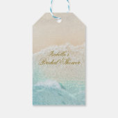 Starfish und Muscheln Tropical Beach Brautparty Geschenkanhänger (Rückseite)