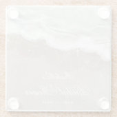 Starfish und Muscheln Tropical Beach Brautparty Glasuntersetzer (Rückseite)