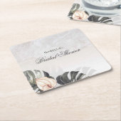 Starfish und Muscheln Tropical Beach Brautparty Rechteckiger Pappuntersetzer (angewinkelt)