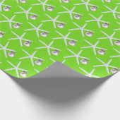 Starfish und Ornament Beach Weihnachten Gemusterte Geschenkpapier (Ecke)