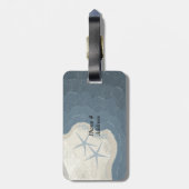 Starfish und Ozean Gepäckanhänger (Rückseite vertikal)