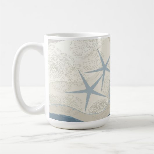 Starfish und Ozean Kaffeetasse (Links)