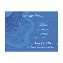 Starfish und Ozean Save the Date