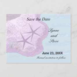 Starfish und Ozean Save the Date Ankündigungspostkarte
