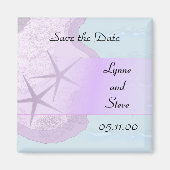 Starfish und Ozean Save the Date Magnet (Vorne)