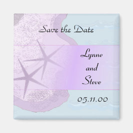 Starfish und Ozean Save the Date Magnet