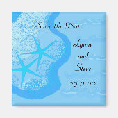 Starfish und Ozean Save the Date Magnet (Vorne)