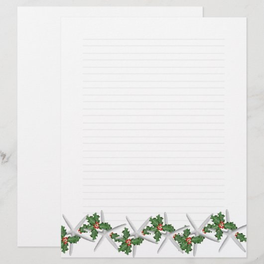 Starfish und Papier mit Holzzlatte (Vorne/Hinten)