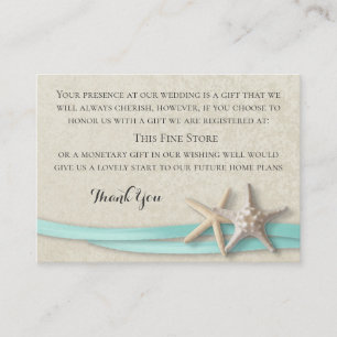 Starfish und Ribbon wollen gut Begleitkarte