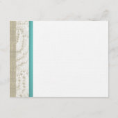 Starfish und Sand Dollar Aquamariner Ozean Begleitkarte (Rückseite)