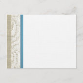 Starfish und Sand Dollar Blauer Ozean Romantik Begleitkarte (Rückseite)