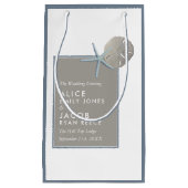 Starfish und Sand Dollar - Hochzeit am Strand Kleine Geschenktüte (Vorderseite)