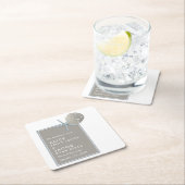 Starfish und Sand Dollar - Hochzeit am Strand Rechteckiger Pappuntersetzer (Vor Ort)