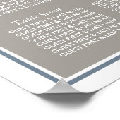 Starfish und Sand Dollar - Hochzeitssitze am Stran Poster (Ecke)