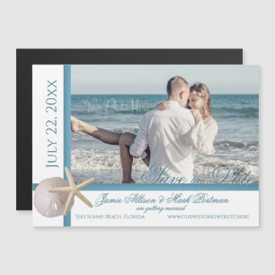 Starfish und Sand Dollar Save the Date Magneteinladung