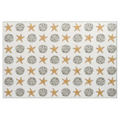 Starfish und Sand Dollar Stoff (Fat Quarter (45,7 x 55,9 cm))