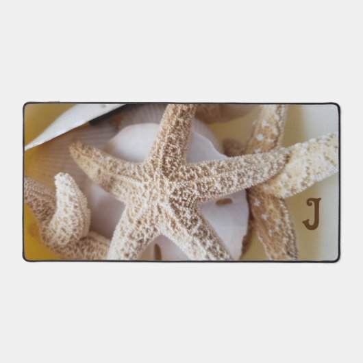 Starfish und Sand Dollars cremig weiße Küste Schreibtischunterlage (Vorderseite)