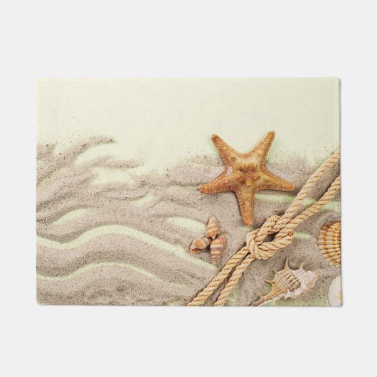 Starfish und Sand Doormat Fußmatte (Vorderseite)