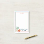 Starfish und Sea Muschel Post-it Klebezettel (Auf Schreibtisch)