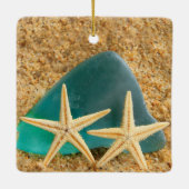 Starfish und Seaglass Keramikornament (Rückseite)