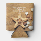 Starfish und Seashells Beach Family Wiedersehen Dosenkühler (Vorderseite)