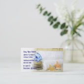 Starfish und Wellness-Center Stones Visitenkarte (Stehend Vorderseite)