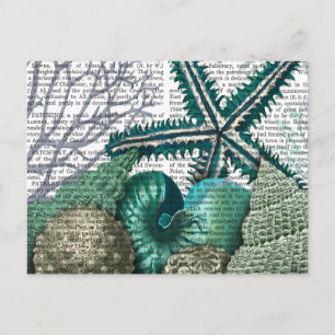 Starfish unter dem Meer Postkarte