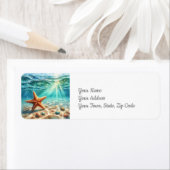 Starfish unter dem Meeresküstenstrand (Insitu)