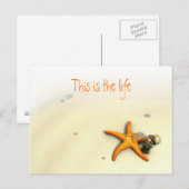 Starfish Urlaub Postkarte (Vorne/Hinten)