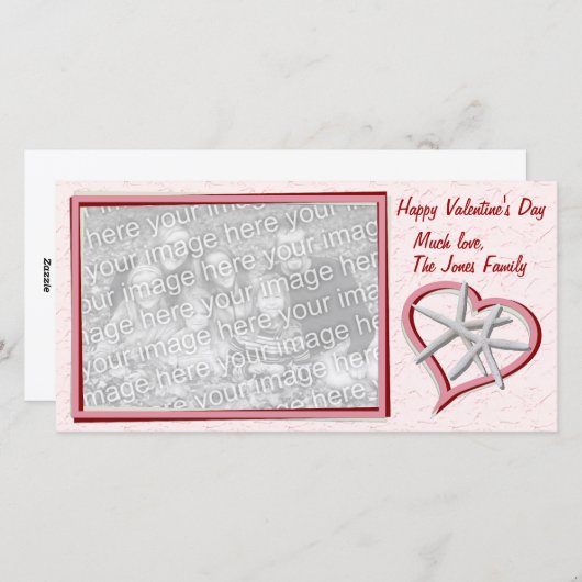 Starfish Valentinstag Fotokarte Feiertagskarte (Vorne/Hinten)