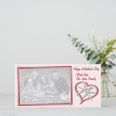 Starfish Valentinstag Fotokarte Feiertagskarte (Stehend Vorderseite)