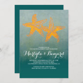 Starfish verbinden aquamarines ombre einladung (Vorne/Hinten)