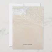 Starfish Verlobtes Paar Einladende Party Einladung (Rückseite)