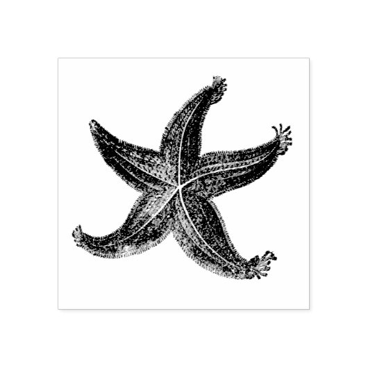 Starfish Vintage Meeressterne Gummistempel (Prägung)